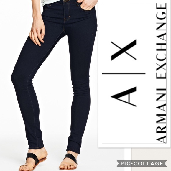 armani exchange super skinny jeans
